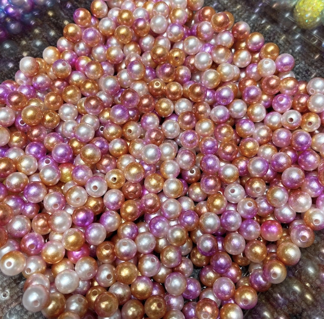 Wholesale One Spoon 10mm Mermaid Beads Abs Pearl Straight Hole Beads & 20MM Diamond BubbleGum Beads One Spoon